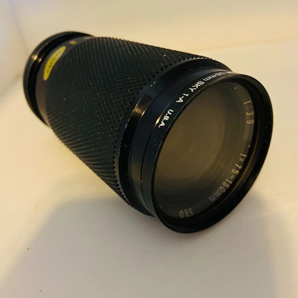8008 Tiffen  PASEO 58MM Sky 1-A Yus Automatic Zoom Lens 75-150mm f=75mm